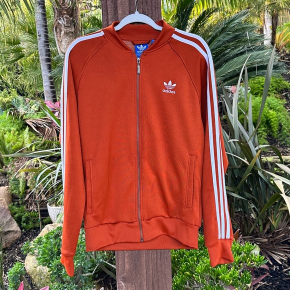 adidas Other - ADIDAS Originals Superstar Track Jacket in burnt orange size M